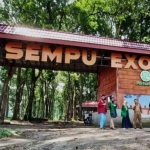 Pintu masuk Sempu Exotic Park di Desa Sempu, Kecamatan Ngacar, Kabupaten Kediri. Foto: Ist