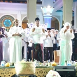 Gubernur Khofifah saat launching Festival Ramadhan GenZI atau Generasi Z Islami di Masjid Nasional Al-Akbar, Surabaya.
