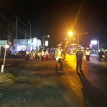 Kasatlantas Polres Pasuruan AKP Eko Iskandar memimpin langsung giat razia dan patroli skala besar di Jalan Surabaya-Malang.