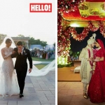 Pernikahan yang disejajarkan dengan pernikahan kerajaan. foto: repro hello/dailymail.co.uk