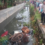 TKP penemuan jasad tukang becak yang tewas di selokan (dok. Ist)