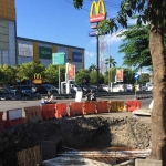 Lokasi proyek gorong-gorong yang menelan korban jiwa di Surabaya.