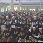 Deklarasi dukungan kepada pasangan MUDAH yang dilakukan ratusan kiai alumni pondok pesantren di Kabupaten Pasuruan.