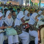 Peserta Ajang Kompetisi Sains Remaja Amanantul Ummah (AKSARA) TKA se-Jawa Timur yang digelar di Student Centre Pacet Mojokerto, Ahad (29/3/2026) pagi, membludak. Foto: MMA/bangsaonline