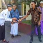 Irfan ketika tiba di ke PP Darul Ulun Bandungan Kecamatan Pakong, Pamekasan, tempatnya menimba ilmu selama ini.