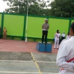 Kasatlantas AKP Imam Mustolih, SIK saat menjadi pembina upacara.