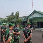 Suasana apel gelar pasukan di Kodim 0830/Surabaya Utara.