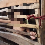 Mohammad Efendi, bocah yang mengalami keterbelakangan mental dikurung di bekas kandang ayam di Dusun Bringin, Desa Angsanah, Kecamatan Palengaan, Kabupaten Pamekasan.