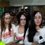 Cewek-cewek cantik pendukung Budi Gunawan saat sidang praperadilan. Foto: viva.com