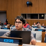 Agus Hasan saat mewakili Indonesia dalam Roundtable 1 pada COSP ke-19 Konvensi Hak-Hak Penyandang Disabilitas (CRPD) yang berlangsung di Markas Besar PBB, New York