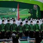 Pimpinan Cabang Pergunu Kota Kediri saat dilantik oleh Pengurus Wilayah Pergunu Jawa Timur di Aula Uniska Kota Kediri, Minggu (14/11). Foto: MUJI HARJITA/BANGSAONLINE