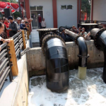 Wali Kota Eri Cahyadi saat meresmikan rumah pompa di Jambangan (dok. Ist)