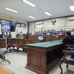 Sidang kasus korupsi penyalahgunaan rekening Bank BRI Sidoarjo di Pengadilan Tipikor Surabaya