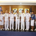 Satgas Port Visit 2019 saat kunjungan ke Chief Of Naval Staff Philipine Navy RADM Dela Cruz.