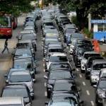 Kondisi Jalan Semanggi menuju Thamrin, Jakarta saat uji coba penghapusan 3 in 1. foto: liputan6
