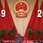 Presiden Xi Jinping berpidato pada peringatan 65 tahun pendirian Republik Rakyat Cina.foto:repro bbc