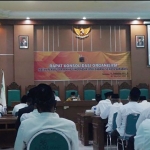 Suasana rapat konsolidasi IPHI Kota Surabaya, Selasa (21/9/2021). foto: ist