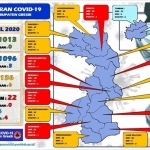 Peta sebaran Covid-19 di Kabupaten Gresik per 27 April 2020. 