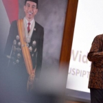 Jokowi saat memberikan sambutan dalam pembukaan Kongres Muslimat NU.