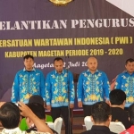 Kelima pengurus PWI Kab Magetan.