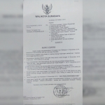 Surat edaran yang ditandatangani langsung oleh Wali Kota Surabaya Tri Rismaharini itu bernomor 003.3/10228/436.3.1/2019 tentang Peringatan Hari Pahlawan 10 November 2019.