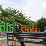 Taman Brantas, salah satu dari tiga taman di Kota Kediri yang siap diuji coba. Foto: Ist.