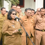 Pj Wali Kota Kediri Zanariah saat memberi sambutan. Foto: Dok. ist.