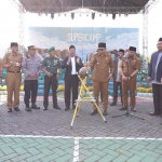 Wali Kota Batu, Nurochman, saat meresmikan Supercamp VII Islamic International Boarding School (IIBS) Al Izzah Kota Batu.