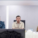 Menteri ATR/BPN, Nusron Wahid, saat bersama Menteri Koordinator Bidang Infrastruktur dan Pembangunan Kewilayahan, Agus Harimurti Yudhoyono.