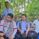 Anggota Komisi V DPR RI, Syafiuddin, bersama Wagub Jatim dan Bupati Bangkalan ketika mendampingi Menteri PKP kunjungan kerja di Bangkalan.