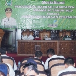 Bupati Malang Drs. H. M. Sanusi, M.M. saat membuka sosialisasi.