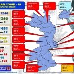 Peta sebaran Covid-19 di Gresik.
