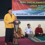Wali Kota Pasuruan, Saifullah Yusuf, saat memberi sambutan.