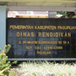 Kantor Dispendik Kabupaten Pasuruan. foto: ist.