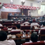 Rapat Paripurna DPRD Sumenep dengan agenda penyampaian pendapat bupati terhadap nota penjelasan DPRD atas 3 raperda.