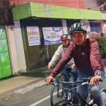 Bagus Panuntun saat gowes keliling kota bersama OPD. Foto: Hendro Suhartono.