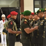 Mayjen TNI Arif Rahman saat sertijab.