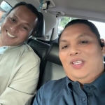 Wakil Bupati Pamekasan Sukriyanto bersama Anggota DPRD Kabupaten Pamekasan Ismail dalam satu mobil.  