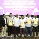 Rapat pleno rekapitulasi perolehan suara Pilkada tingkat kabupaten yang digelar KPU Tulungagung.