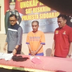 Satreskrim Polres Sidoarjo saat ungkap kasus di Mapolres.