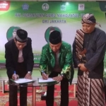 Penandatanganan Kerja Sama Program Beasiswa Sarjana Sastra antara Pergunu DKI Jakarta dan STIBA IEC Jakarta.
