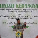 Wakil Ketua Umum Dewan Pimpinan Majelis Ulama Indonesia (DP MUI) Dr. KH. Marsudi Syuhud, M.A. saat memberikan tausiah. foto: ist.