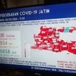 Peta Persebaran Covid-19 di Jawa Timur. foto: istimewa