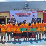 Konferensi pers terkait ungkap kasus peredaran narkoba di Bangkalan.