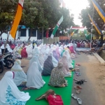 Suasana salat Ied di gedung Perwakilan MTA Pacitan.