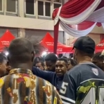 Tangkapan layar video saat aliansi mahasiswa Papua meminta acara dibubarkan