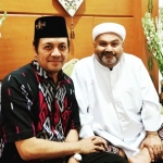 Penulis bersama Habib Ahmad Bin Ismail Alaydrus.