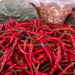 Cabai merah keriting menjadi salah satu komoditas yang mengalami lonjakan hari ini. Foto: Bangsaonline.