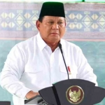 Presiden Prabowo Subianto  ketika menyampaikan pidato di depan Kongres XVIII Muslimat NU di Jatim Expo Surabaya, Senin (10/2/2024). Foto: bangsaonline