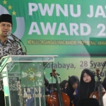 Wagub Jatim Emil Dardak saat menghadiri  pelaksanaan PWNU Jatim Award 2019 di Gedung PWNU Jatim, Surabaya. foto: ist